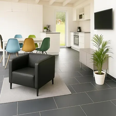 Dock 61 - Tolles Fuer Bis Zu 4 Personen Mit Kaminofen Und Sauna - Haustiere Herzlich Willkommen, Direkt Am Wasser Gelegen 诺德霍恩