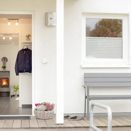 Dock 61 - Tolles Fuer Bis Zu 4 Personen Mit Kaminofen Und Sauna - Haustiere Herzlich Willkommen, Direkt Am Wasser Gelegen 诺德霍恩