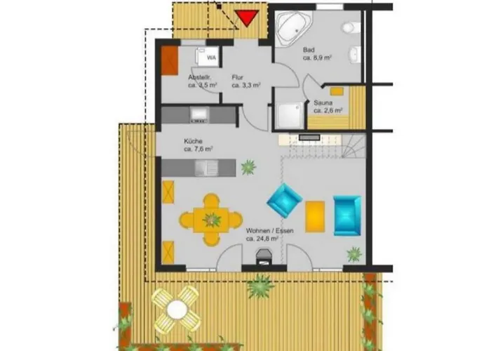 Feriehus Dock 61 - Tolles Fuer Bis Zu 4 Personen Mit Kaminofen Und Sauna - Haustiere Herzlich Willkommen, Direkt Am Wasser Gelegen *